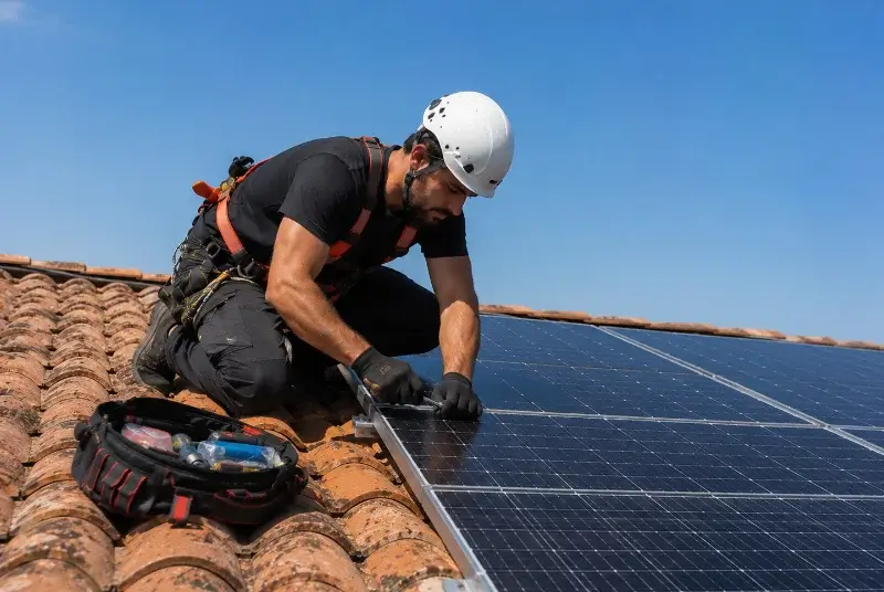 Maintenance et monitoring de panneaux solaires à Bourdeilles