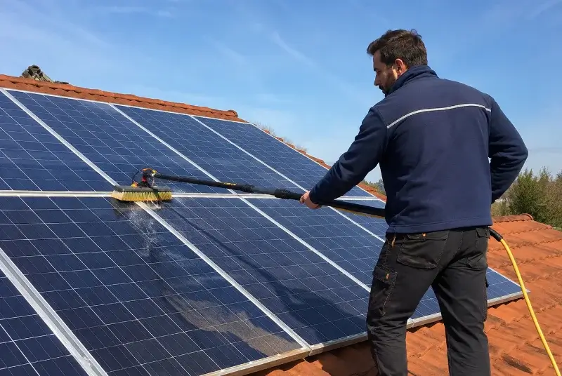 Nettoyage et entretien de panneaux solaires à Bourdeilles